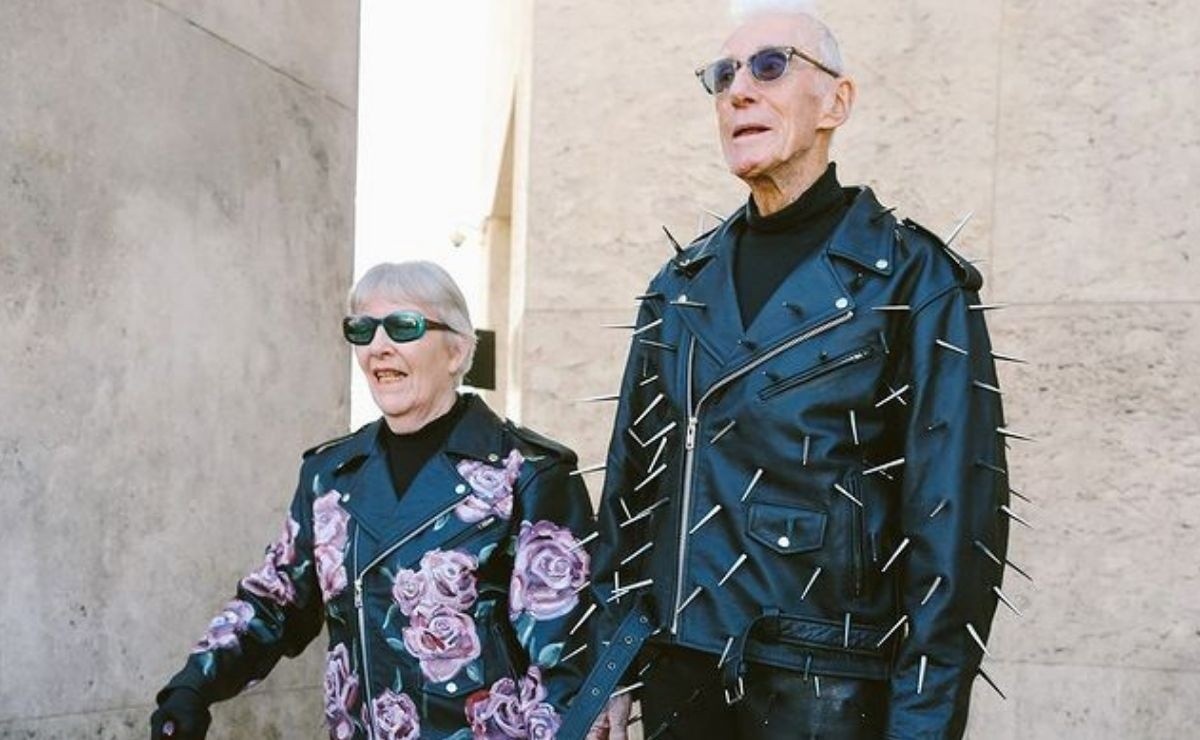 Trendy Grandparents Model Their Grandson's Brand Clothing