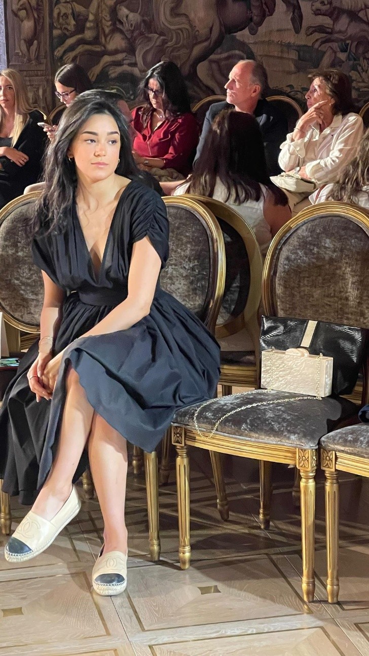 Alejandra Capetillo with the Chanel espadrilles. Photo: Instagram